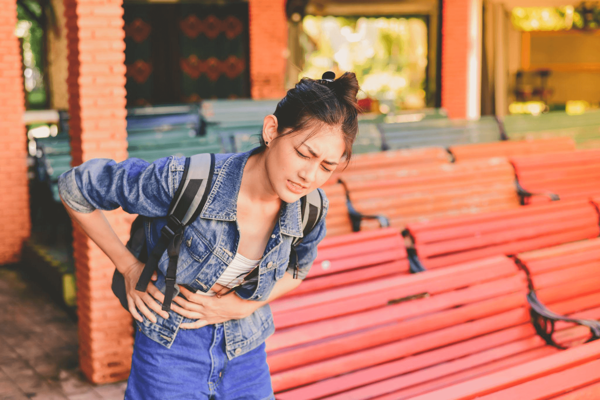 Digestive conditions affecting travel health infographic